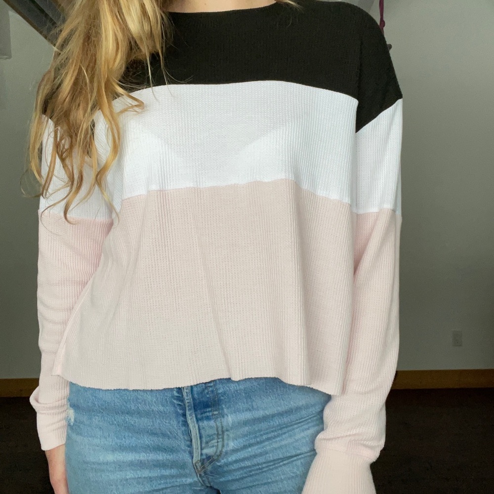 Hollister waffle texture long sleeve